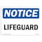 Signmission OSHA Notice, 5" Height, Lifeguard Sign, 7" X 5", Landscape OS-NS-D-57-L-14004 - alternate 1